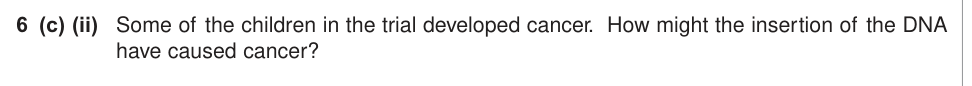 Question from 2010 A-Level Unit 5 Q6(c)(ii) (2 marks)