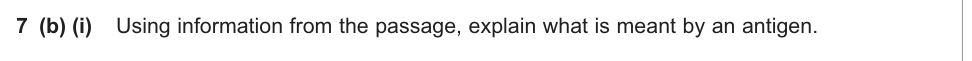 Question from June 2011 As Unit 1 Q7(b)(i) (2 marks)