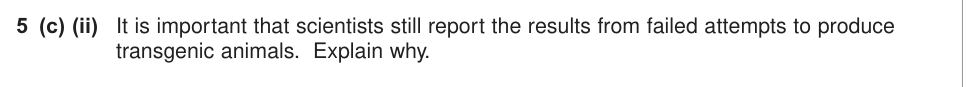 Question from 2012 A-Level Unit 5 Q5(c)(ii) (2 marks)