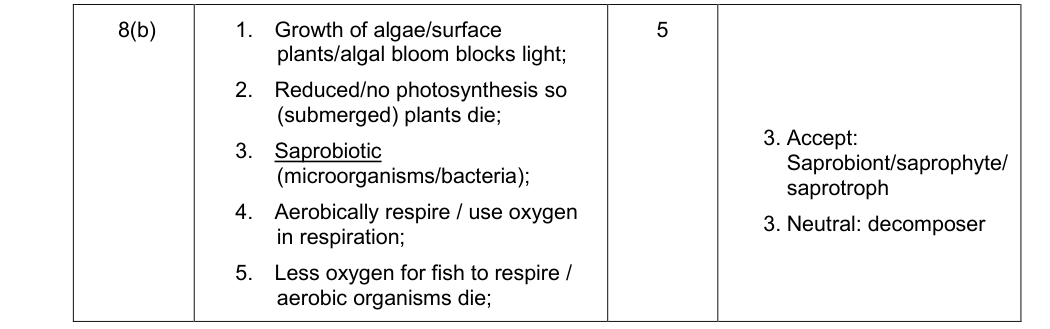Mark scheme for June 2013 A-Level Unit 4 Q8(b) (5 marks)