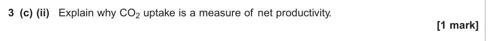 Question from 2014 A-Level Unit 4 Q3(c)(ii) (1 marks)