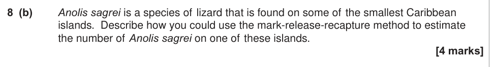 Question from 2015 A-Level Unit 4 Q8(b) (4 marks)