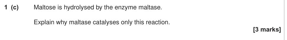 Question from 2015 As Unit 1 Q1(c) (3 marks)