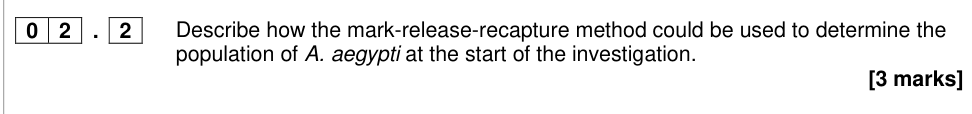 Question from 2017 A-Level Paper 2 Q2.2 (3 marks)