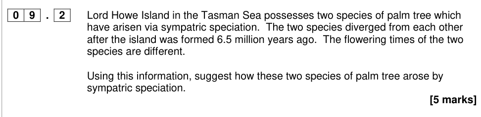 Question from 2017 A-Level Paper 2 Q9.2 (5 marks)