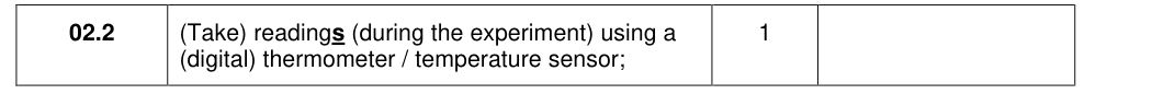 Mark scheme for 2017 As Paper 2 Q02.2 (1 marks)