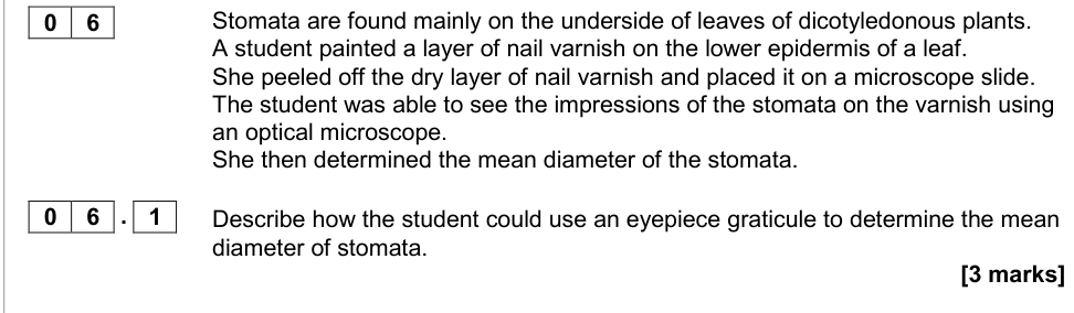 Question from 2017 As Paper 2 Q6.1 (3 marks)