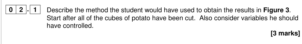 Question from 2018 A-Level Paper 1 Q02.1 (3 marks)