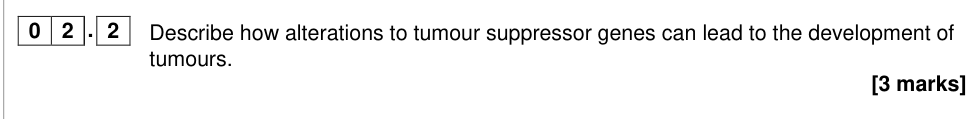 Question from 2018 A-Level Paper 2 Q2.2 (3 marks)