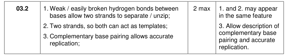 Mark scheme for 2018 As Paper 1 Q3.2 (2 marks)