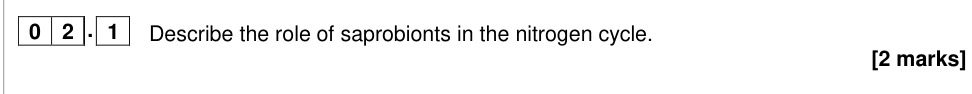 Question from 2019 A-Level Paper 3 Q2.1 (2 marks)