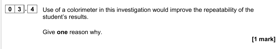 Question from 2019 As Paper 1 Q03.4 (1 marks)