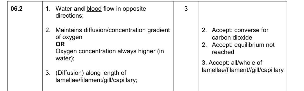 Mark scheme for 2019 As Paper 1 Q6.2 (3 marks)