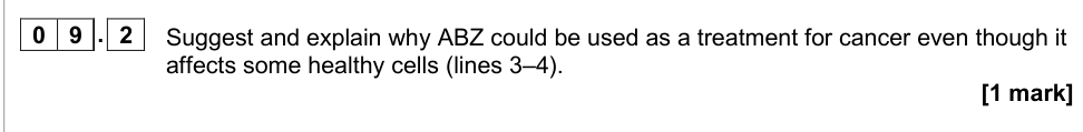 Question from 2019 As Paper 1 Q9.2 (1 marks)