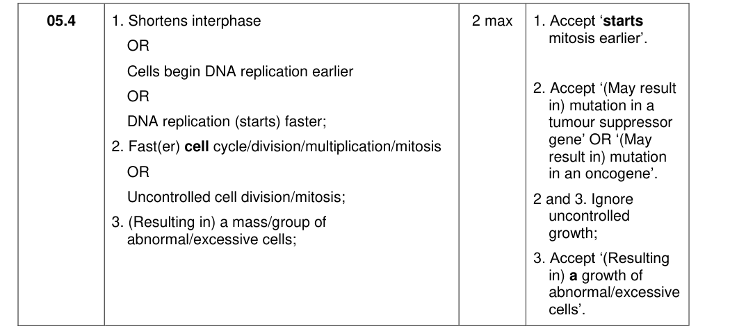 Mark scheme for 2020 A-Level Paper 1 Q05.4 (2 marks)