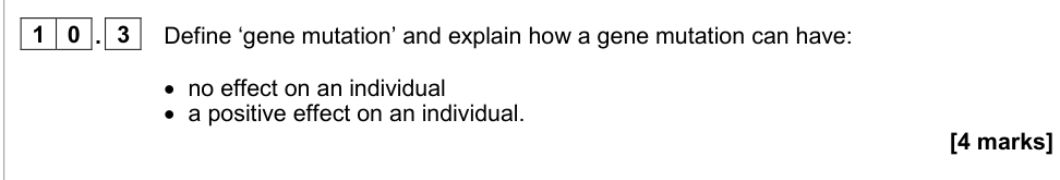 Question from 2020 A-Level Paper 1 Q10.3 (4 marks)