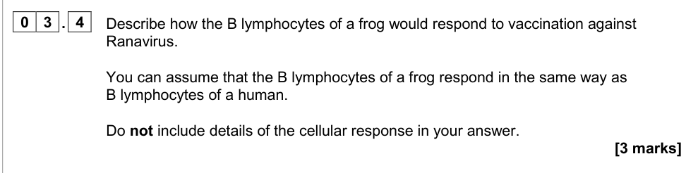 Question from 2020 A-Level Paper 3 Q3.4 (3 marks)