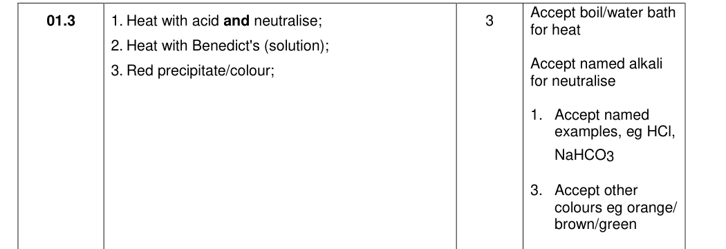 Mark scheme for 2020 As Paper 1 Q1.3 (3 marks)