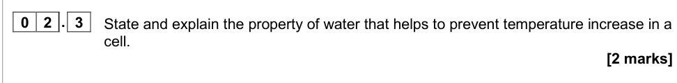 Question from 2020 As Paper 1 Q2.3 (2 marks)