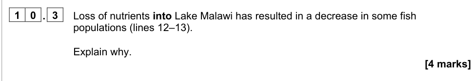 Question from 2021 A-Level Paper 2 Q10.3 (4 marks)