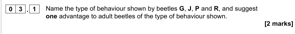Question from 2021 A-Level Paper 3 Q3.1 (2 marks)