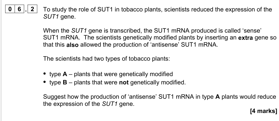 Question from 2021 A-Level Paper 3 Q6.2 (4 marks)