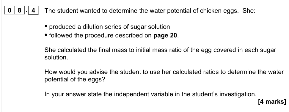 Question from 2021 As Paper 1 Q08.4 (4 marks)