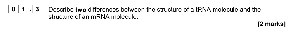 Question from 2021 As Paper 1 Q1.3 (2 marks)