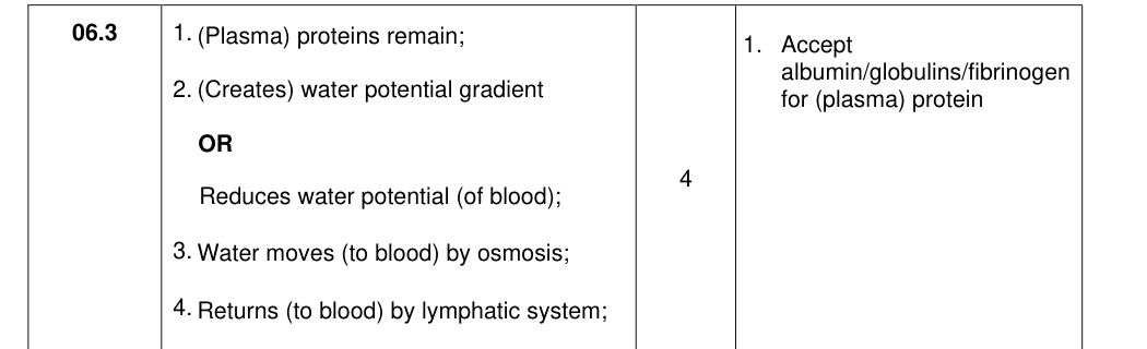 Mark scheme for 2021 As Paper 1 Q6.3 (4 marks)