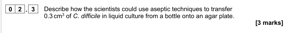 Question from 2022 A-Level Paper 1 Q02.3 (3 marks)