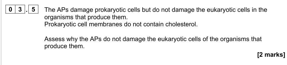 Question from 2022 A-Level Paper 1 Q03.5 (2 marks)
