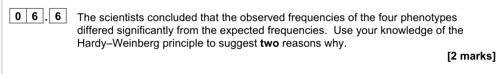 Question from 2022 A-Level Paper 2 Q6.6 (2 marks)