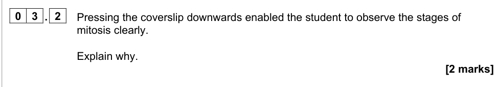Question from 2022 A-Level Paper 3 Q3.2 (2 marks)