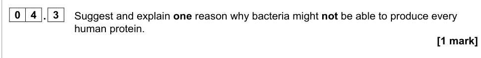 Question from 2022 A-Level Paper 3 Q4.3 (1 marks)