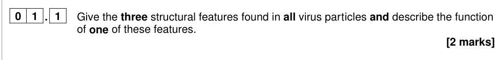 Question from 2023 A-Level Paper 1 Q1.1 (2 marks)