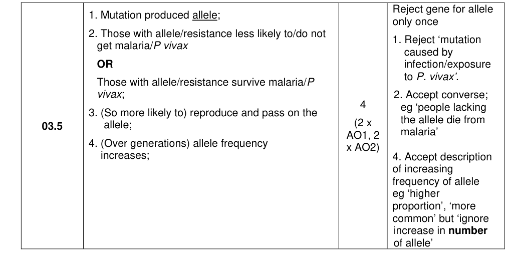 Mark scheme for 2023 A-Level Paper 1 Q3.5 (4 marks)