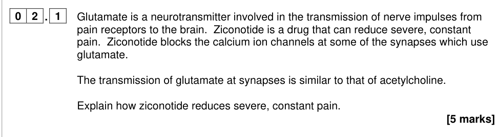 Question from 2023 A-Level Paper 2 Q2.1 (5 marks)