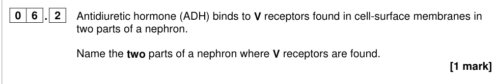 Question from 2023 A-Level Paper 2 Q6.2 (1 marks)
