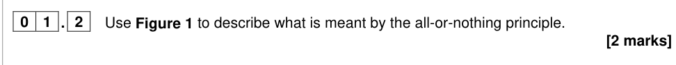 Question from 2023 A-Level Paper 3 Q1.2 (2 marks)