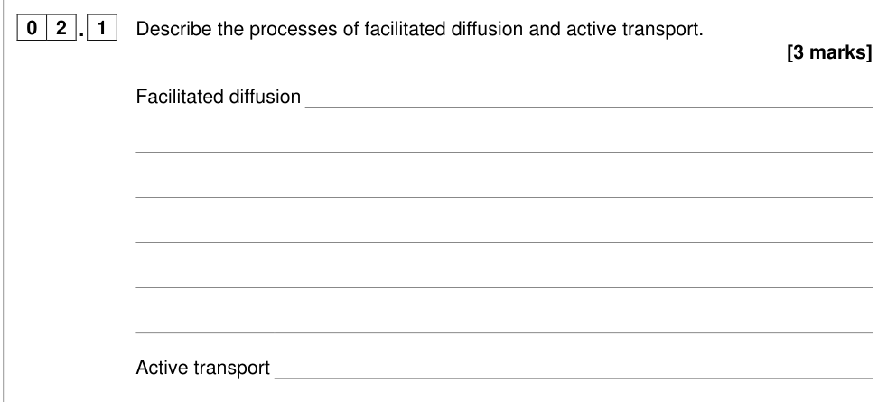 Question from 2024 A-Level Paper 1 Q2.1 (3 marks)