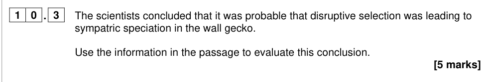 Question from 2024 A-Level Paper 2 Q10.3 (5 marks)