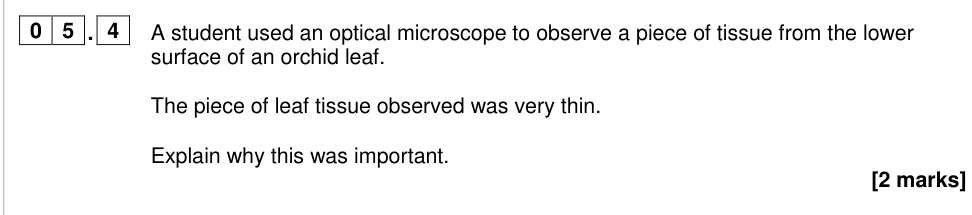 Question from 2024 As Paper 2 Q5.4 (2 marks)