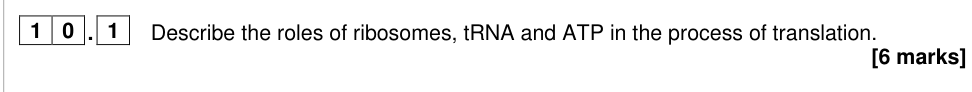 Question from 2025 A-Level Paper 1 Q10.1 (6 marks)