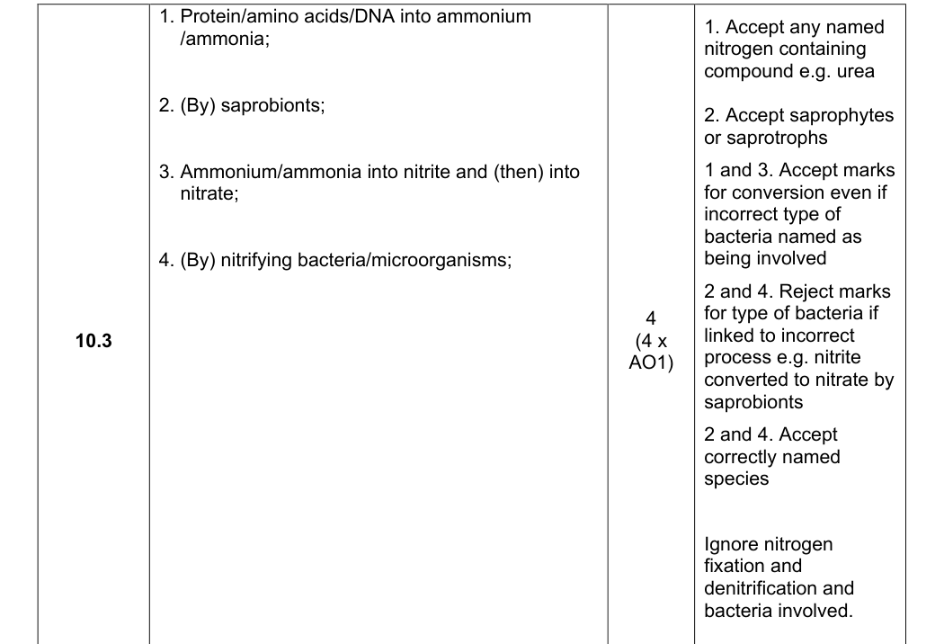 Mark scheme for 2025 A-Level Paper 2 Q10.3 (4 marks)