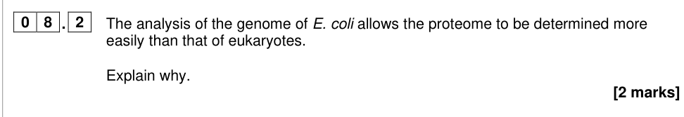 Question from 2025 A-Level Paper 2 Q8.2 (2 marks)