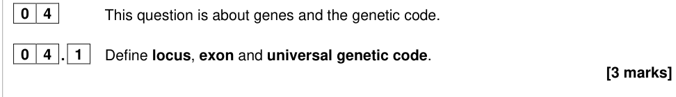 Question from 2025 As Paper 1 Q4.1 (3 marks)