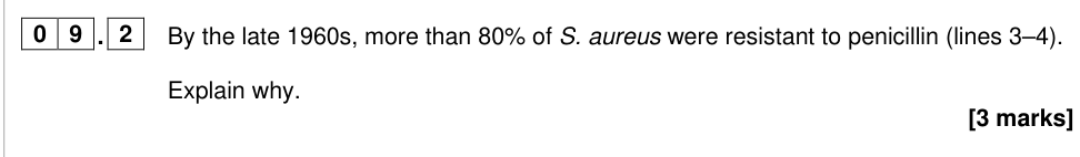 Question from 2025 As Paper 1 Q9.2 (3 marks)