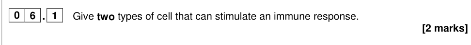 Question from A-level P3 June 2023 Q06.1 (2 marks)