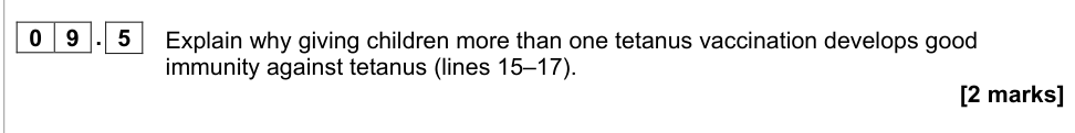 Question from AS P1 June 2022 Q09.5 (2 marks)
