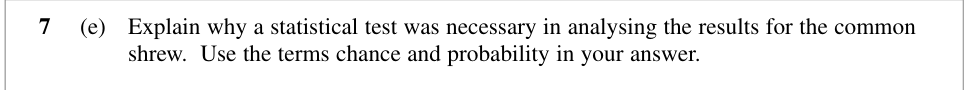 Question from January 2010 A-Level Unit 4 Q7(e) (2 marks)